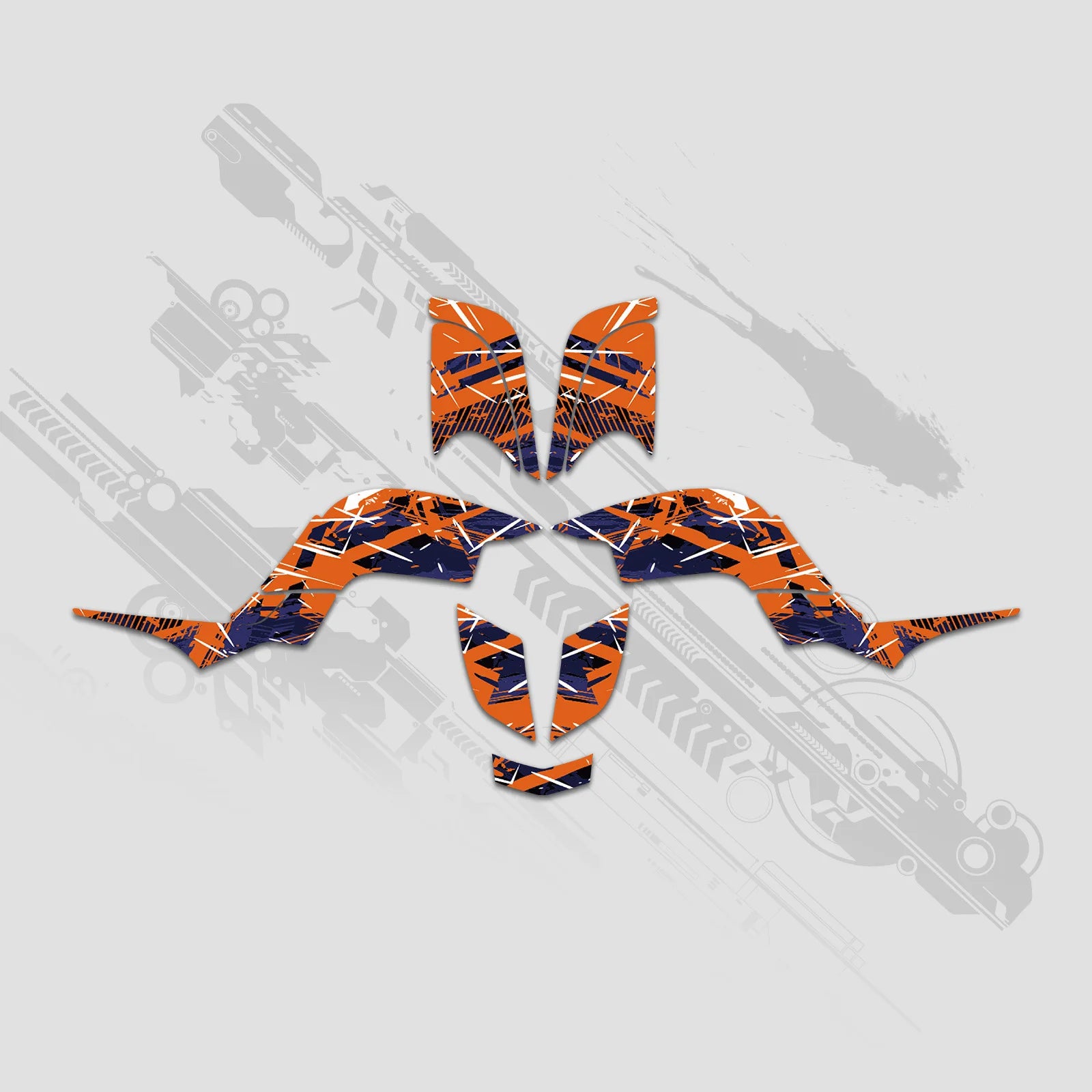 NICECNC ATV Fairing Graphics Background Decals Sticker Kit for Yamaha Raptor 660 YFM660 2001–2005 – 3M Vinyl 28MIL – Anti-UV – Custom Option – 6 Designs – $76–$85