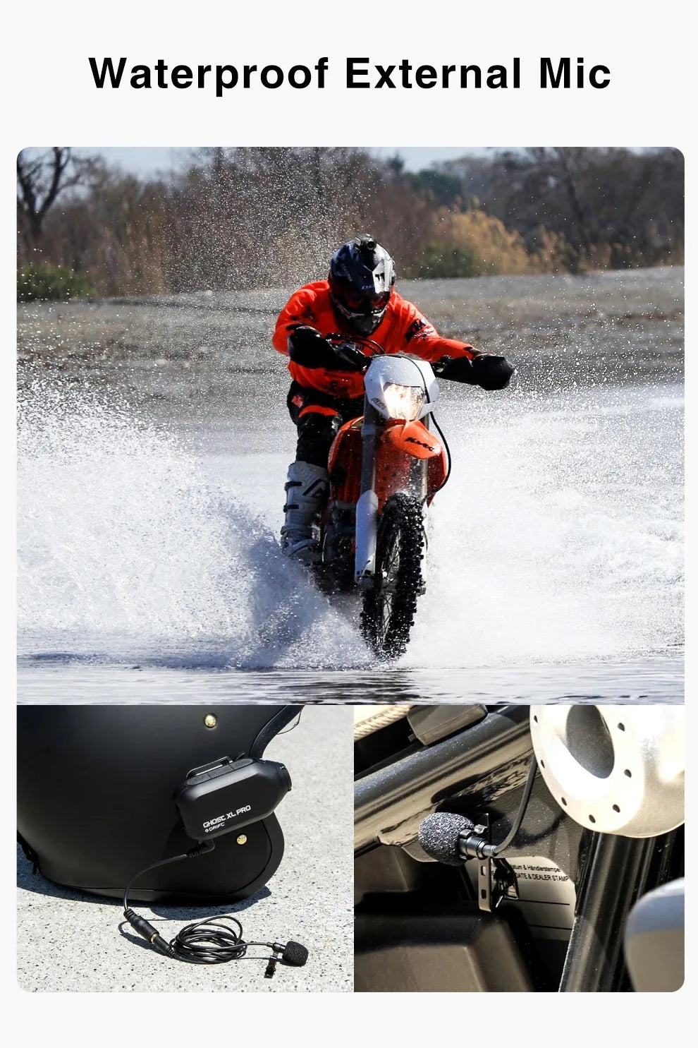 Drift XL PRO 4K WiFi IPX7 Waterproof Motorcycle Camera Helmet Cam 140° Wide Angle Live Stream Vlog Action Motorcycle Dash Cam DVR for Motorcycle Bicycle Bike Outdoor