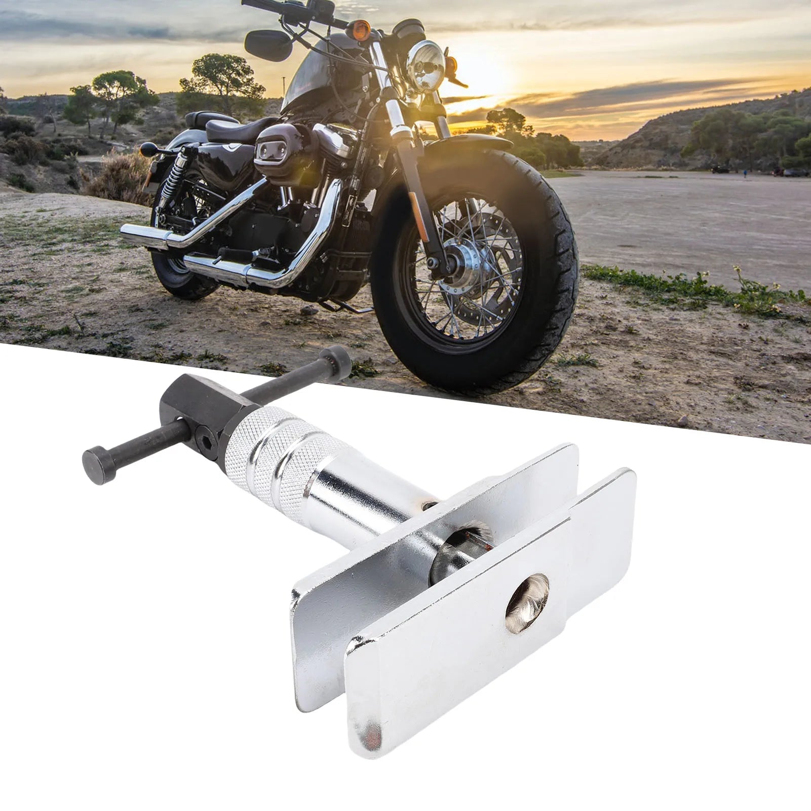 Motorcycle Brake Caliper Spreader Tool – Brake Pad Tools – Steel Brake Pad Compression Tool for Front and Rear Brake Calipers – Universal 48mm – Silver – $86