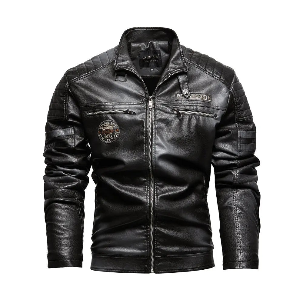 PU Leather Motorcycle Jacket