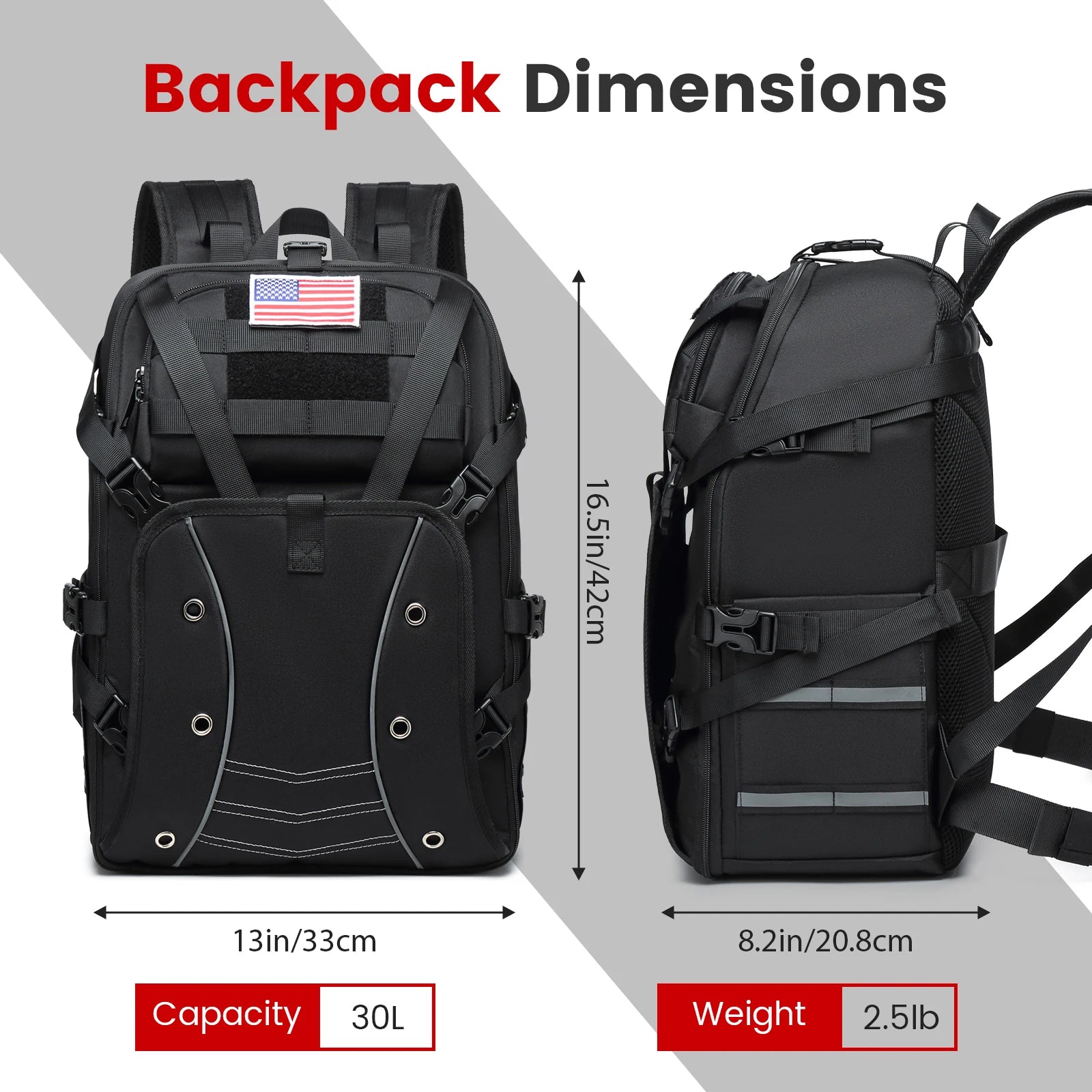 Motorcycle Backpack – 30L Multifunction Helmet & Riding Storage Bag