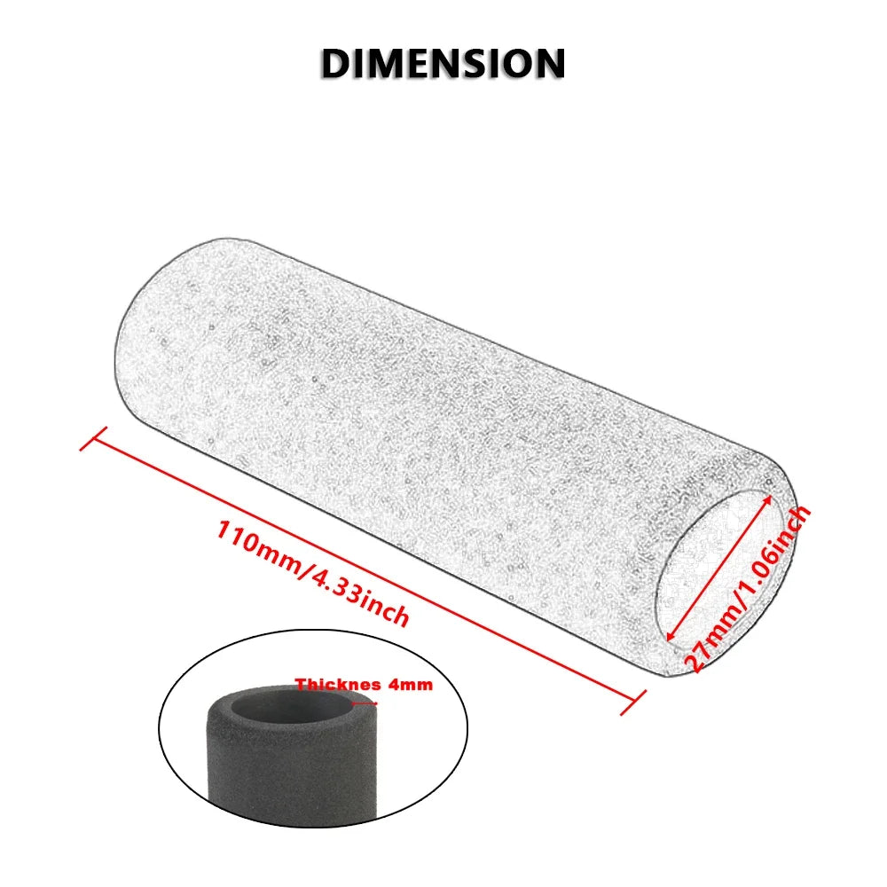YUCHUMOTO Honda Africa Twin Anti-Vibration Sponge Foam Handlebar Grip Covers UV Resistant Slide-Over Grip Accessories for Honda CRF1100L CRF1000L Africa Twin XRV 750 XRV 650 – White