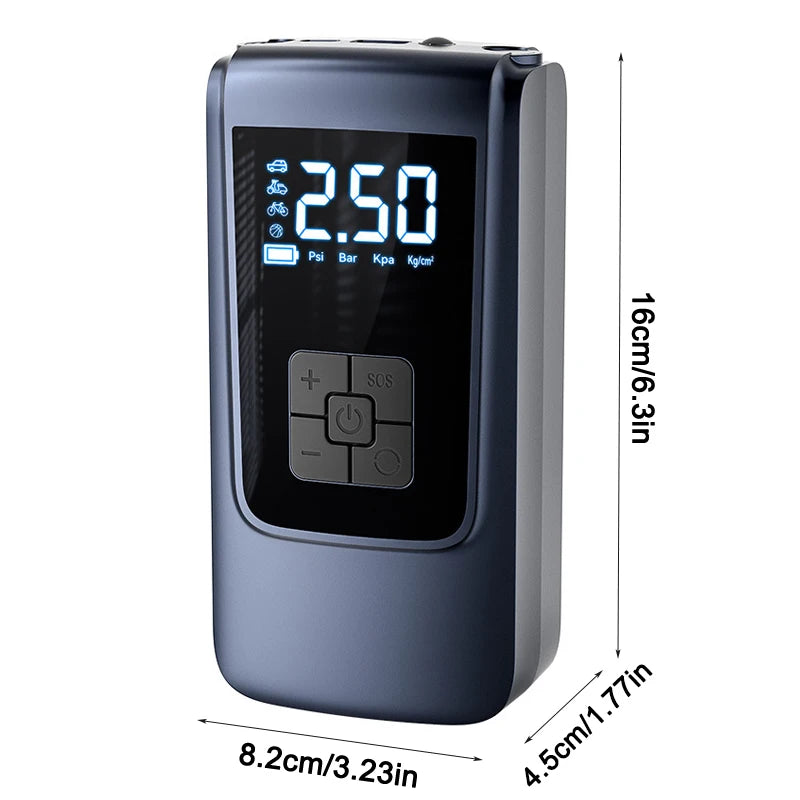 Portable Air Compressor – Fast Tire Inflator with Accurate Pressure