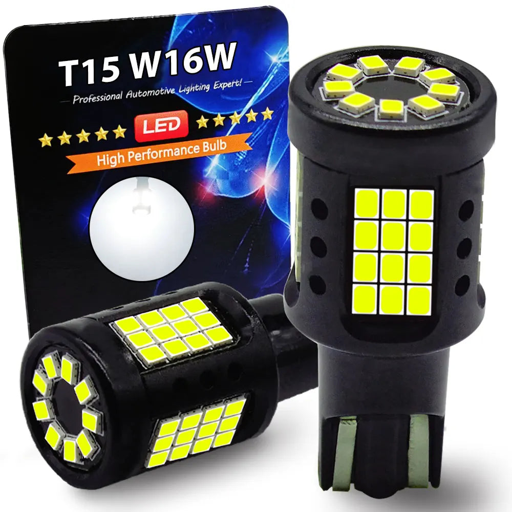 LED Turn Signal Bulbs – 2500LM W16W WY16W 921 T15 CANBUS LED Bulbs