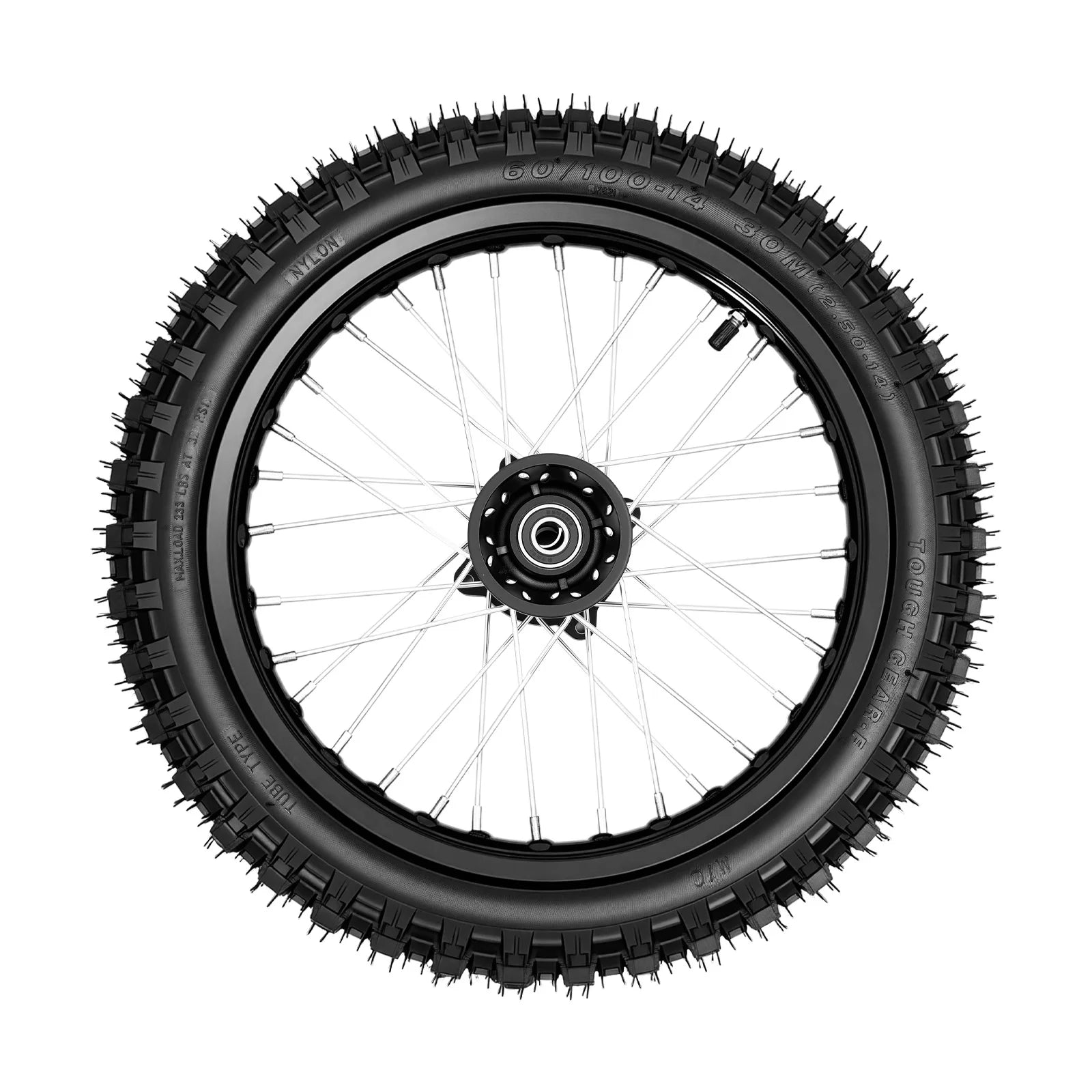 Dirt Bike Tires – 60/100-14 Front & 80/100-12 Rear Wheel Tire Set