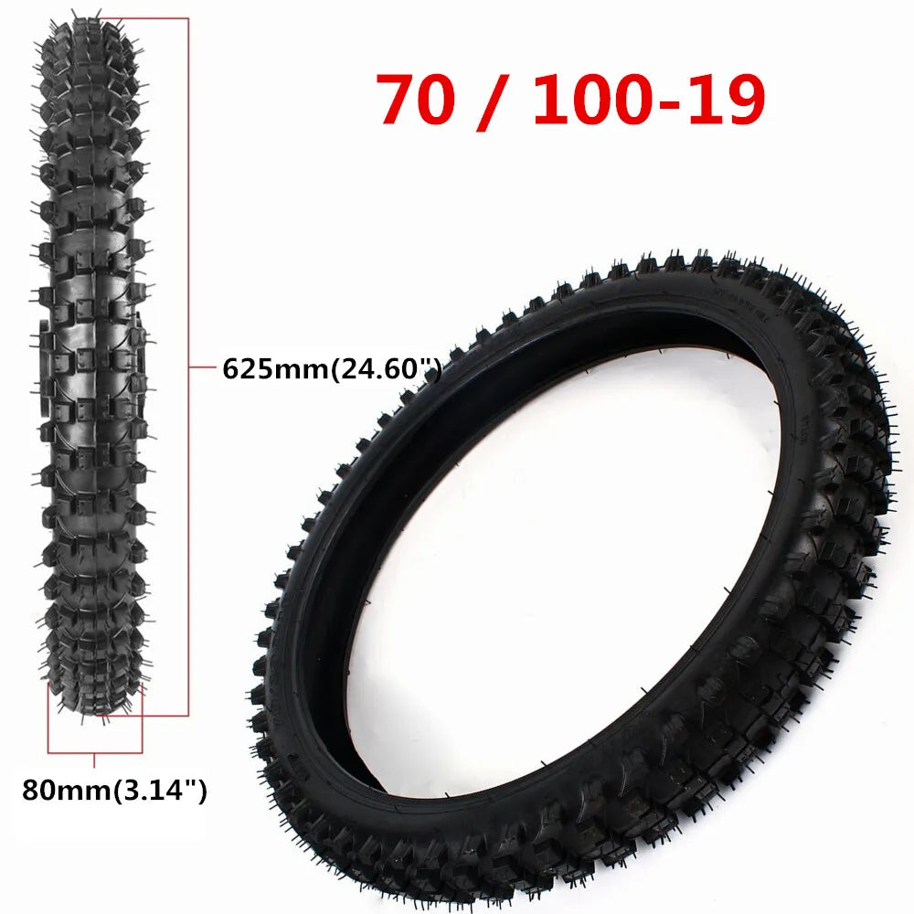 Dirt Bike Tires – 70/100-19 Front Tire & Inner Tube Set