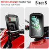 Motorcycle Wireless Charger Holder QC 3.0 Fast Charging Motorbike Phone Waterproof Cellphone Stand For iPhone 17 16 15 Samsung