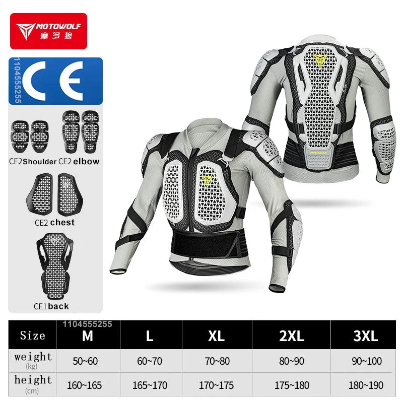 Motorcycle Jacket Men Women Riding Protective Gear