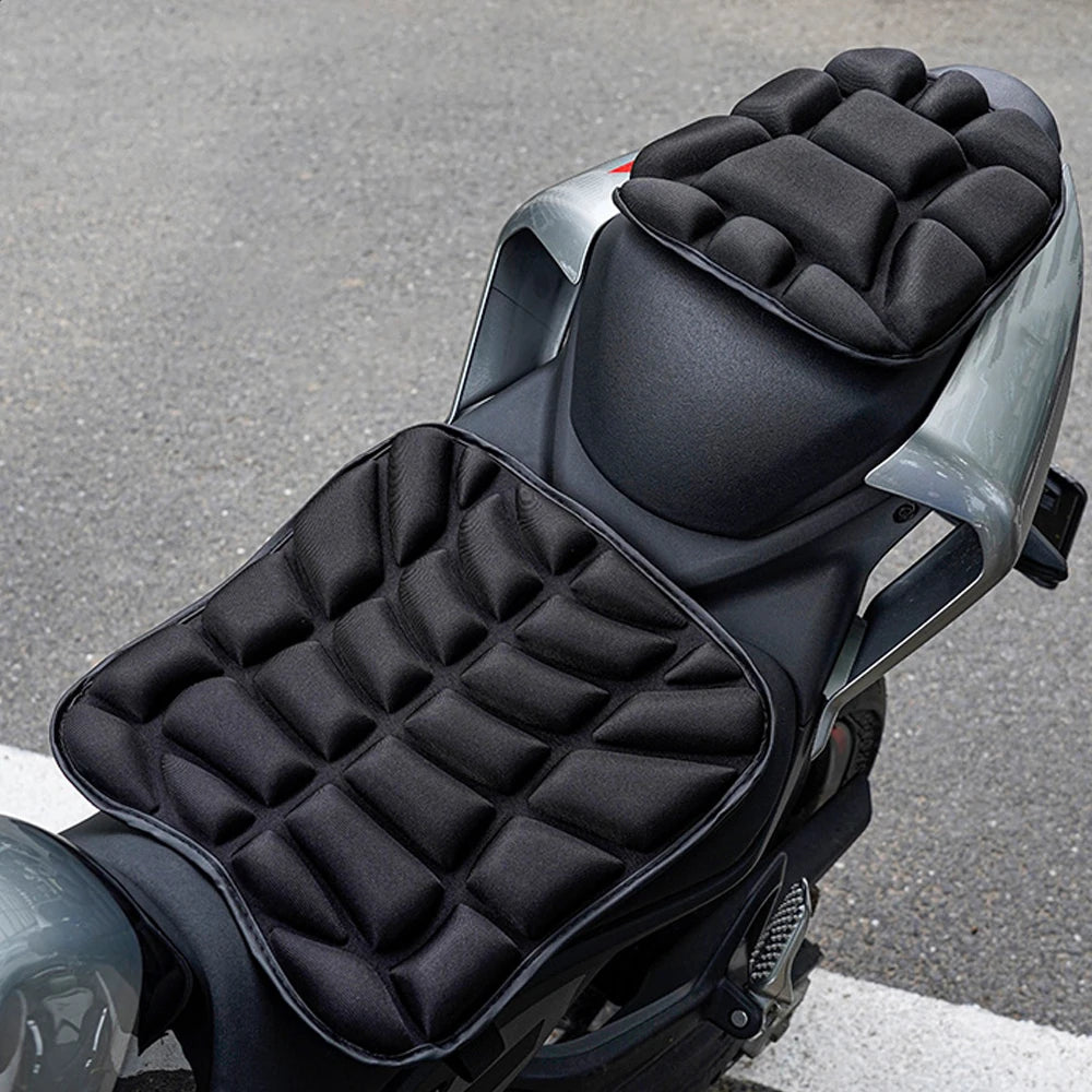 SEAMETAL Universal Motorcycle Gel Seat Cover 3D Breathable Comfort Cushion Shock Absorber Pad Anti-Slip Bike Saddle Protector