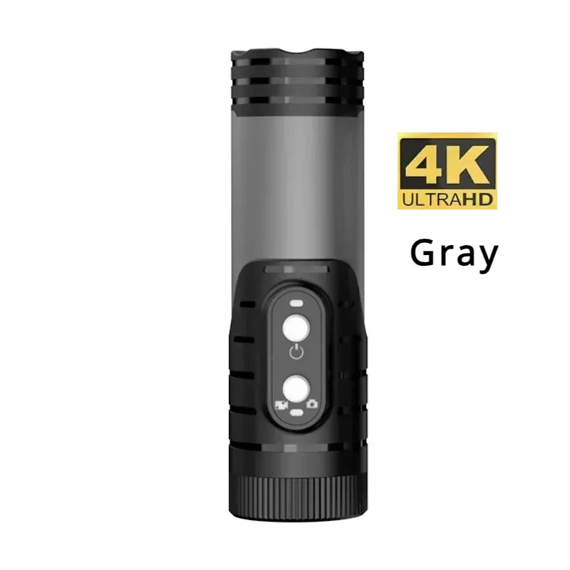 DIXSG 4K / 1080P WiFi Sports Action Camera IP66 Waterproof EIS Anti-Shake H.265 120° Wide-Angle No Screen Record While Charging Motion Detection Bicycle Motorcycle Helmet Cam Camcorder