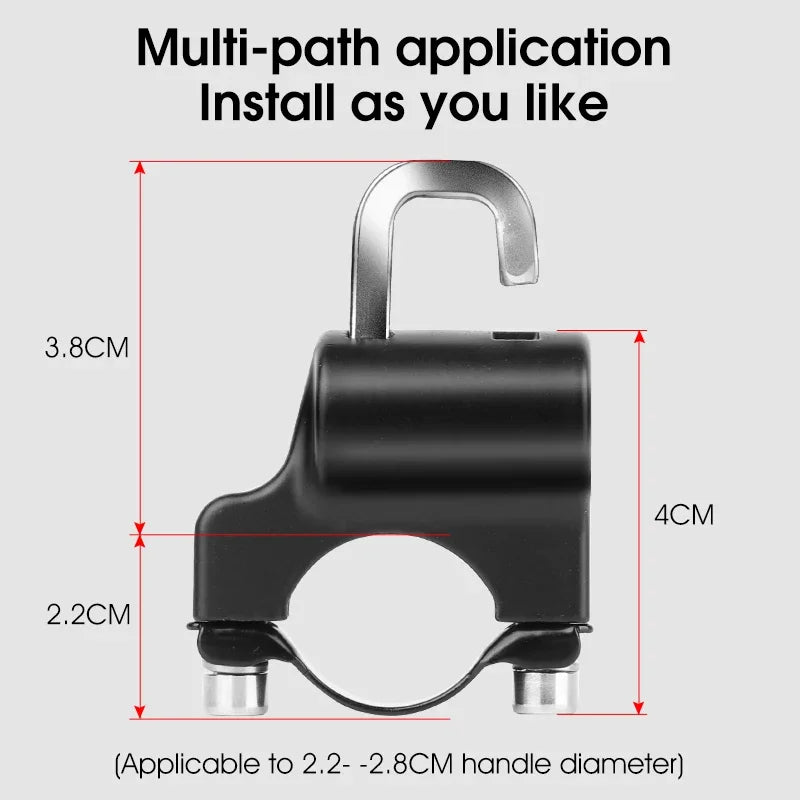 WEST BIKING Mini Bike Helmet Lock Portable Aluminum Alloy Bicycle Motorcycle Anti-theft Safety Lock MTB Road Bike Accessories