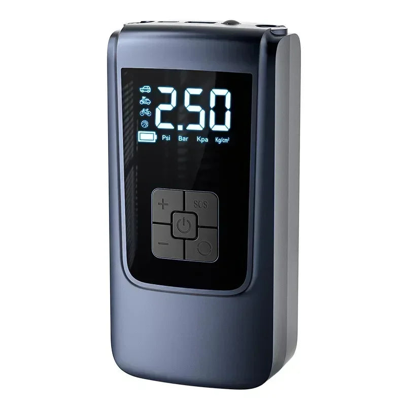 Portable Air Compressor – Electric Tire Inflator for Car, Motorcycle & Bicycle