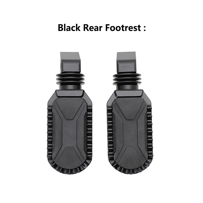 BMW F750GS F850GS F850GS Adventure 2018–2023 Adjustable Front & Rear Foot Pegs – Aluminum + Rubber – Silver or Black – Fixed or 360° Adjustable – $77–$97