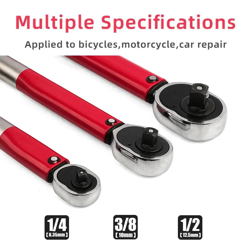 LIXIU 1/2” Heavy-Duty Torque Wrench – 10–210 Nm – Blow-Molded Case – Cr-V Steel – Car / Motorcycle / Bicycle – from $74