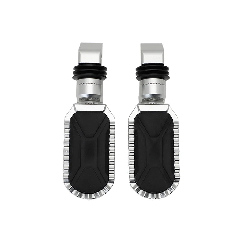 BMW F750GS F850GS F850GS Adventure 2018–2023 Adjustable Front & Rear Foot Pegs – Aluminum + Rubber – Silver or Black – Fixed or 360° Adjustable – $77–$97
