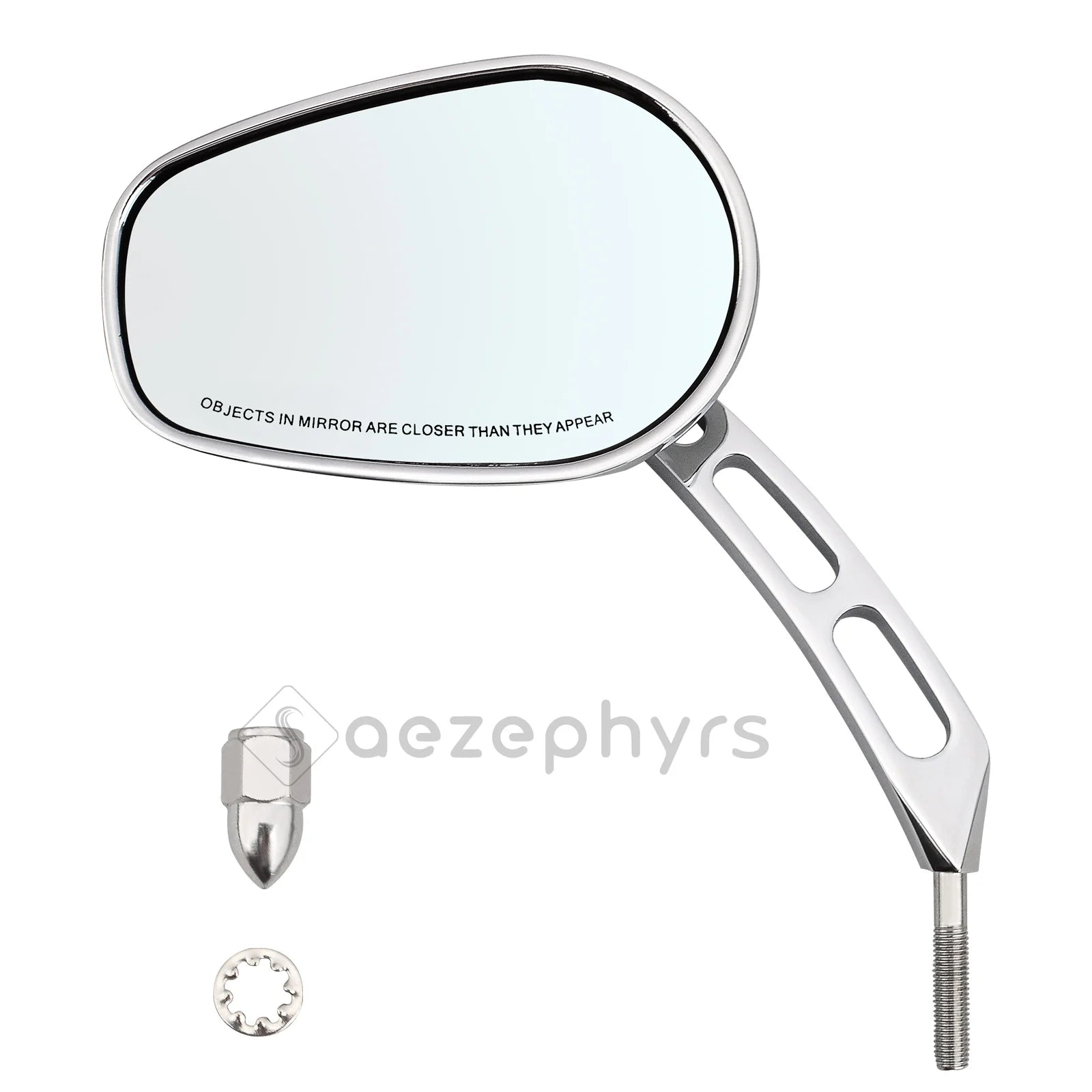 WOWTK Harley-Davidson 360° Adjustable Handlebar Rearview Mirror Pair 5/16" 24 UNF for Touring Sportster Softail Dyna Road King Electra Glide Fat Boy 1982-2026