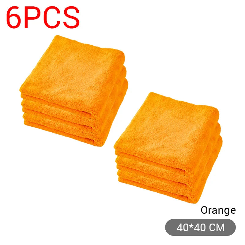 Microfiber Cleaning Cloth 1/3/6/9PCS, 40x40CM Extra Soft Wash & Drying Towels for Bike