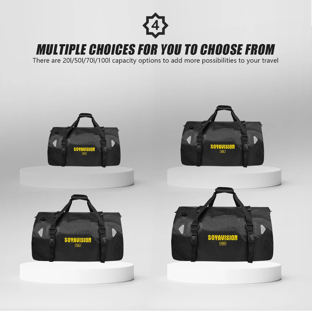 Motorcycle Backpack – Waterproof 20L/40L/66L Dry Travel Bag