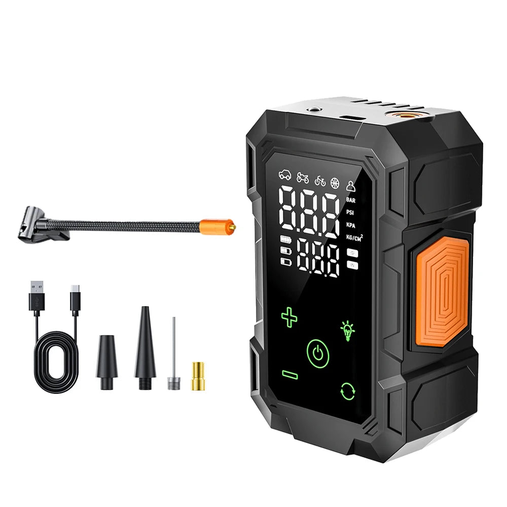 Portable Air Compressor – Cordless Tire Inflator with Digital Display