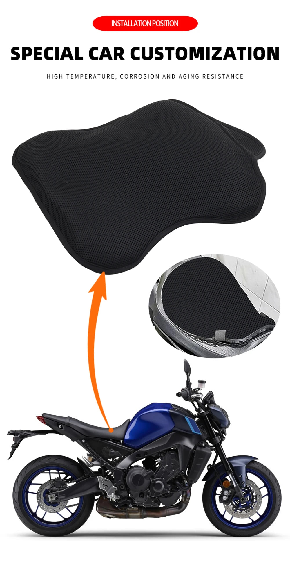 Gel Seat Cushion Cover Pressure Relief Pad For HONDA NC750X NC750S NC700X NC700S NC750 NC700 NC 750 700 X S 750X Accessories