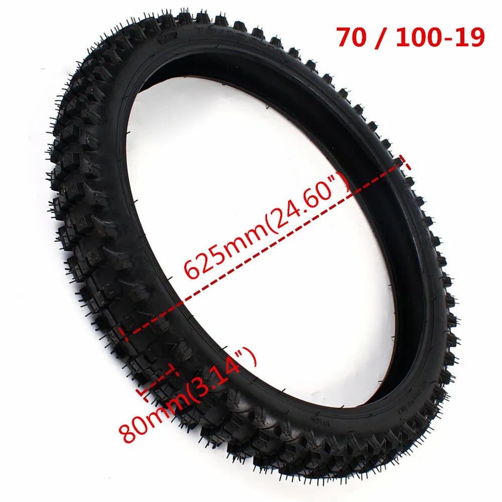 Dirt Bike Tires – 70/100-19 Front Tire & Inner Tube Set