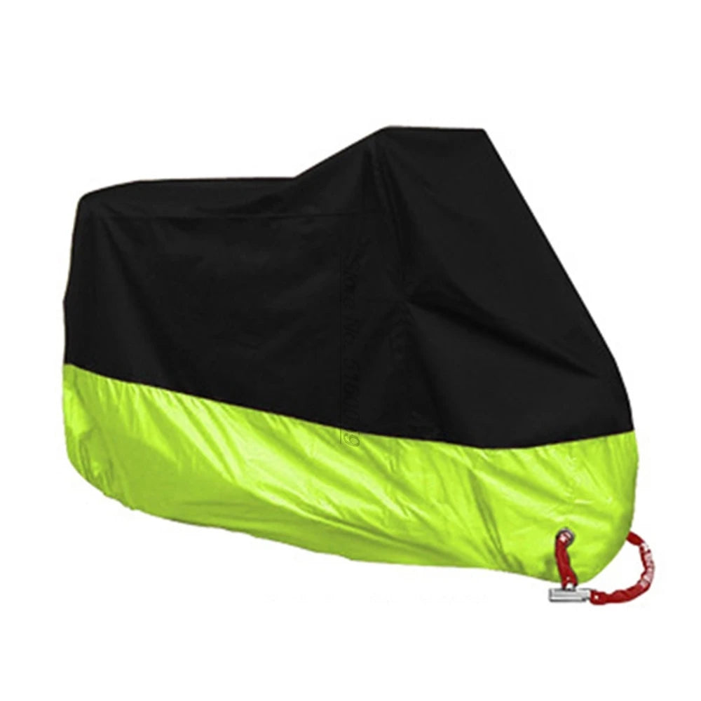 AutoJUSHIDAHAO Universal Outdoor UV Protector Waterproof Motorcycle Cover Bache Funda Moto Scooter Bicycle Case S M L XL 2XL 3XL 4XL – 190T Polyester PU Waterproof Dustproof Anti-UV Anti-Scratch