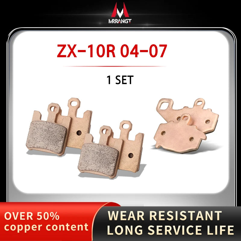 Sintered Metal Brake Pads for Kawasaki ZX-10R 2004–2015 Z1000 Z1000SX 2010–2017 – Brake Pad Tools – Front / Rear / Set – from $26