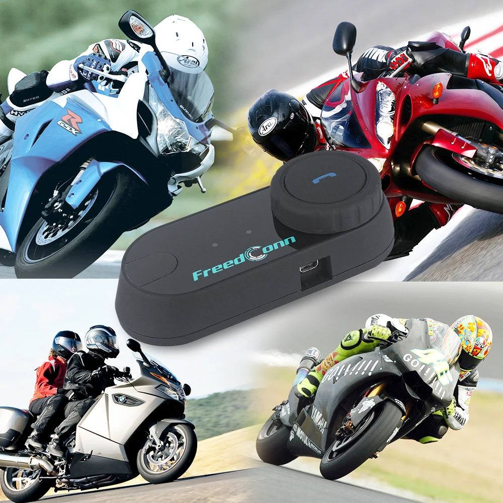 FREEDCONN T-COM VB Motorcycle Bluetooth Intercom – 6-Rider Group