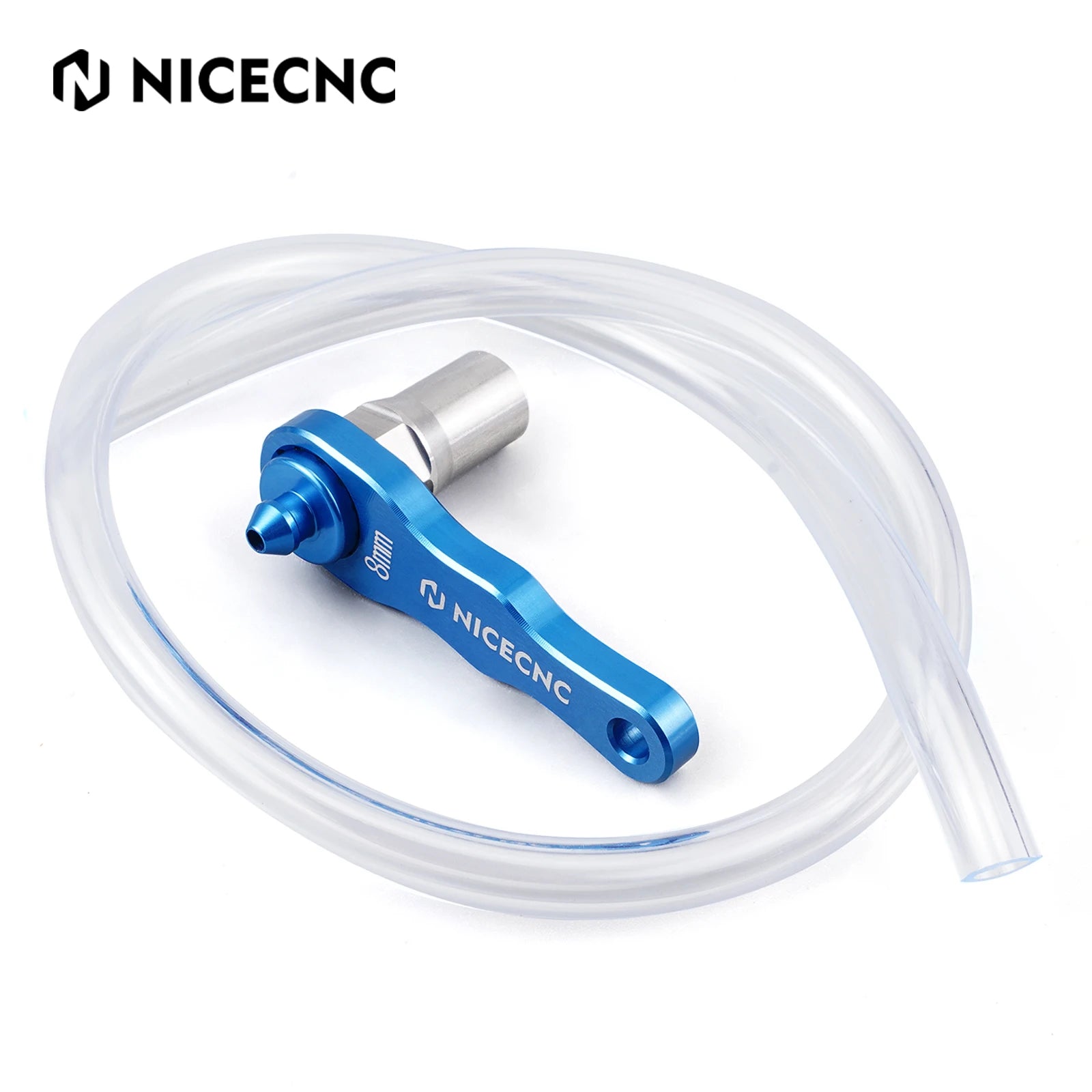 Motorcycle ATV UTV 8mm Mini Hydraulic Brake & Clutch Bleeder Tool – Brake Bleeding Tools for KTM Yamaha Raptor 700 YFZ Polaris RZR CanAm X3 Arctic Cat – Black / Blue – $23