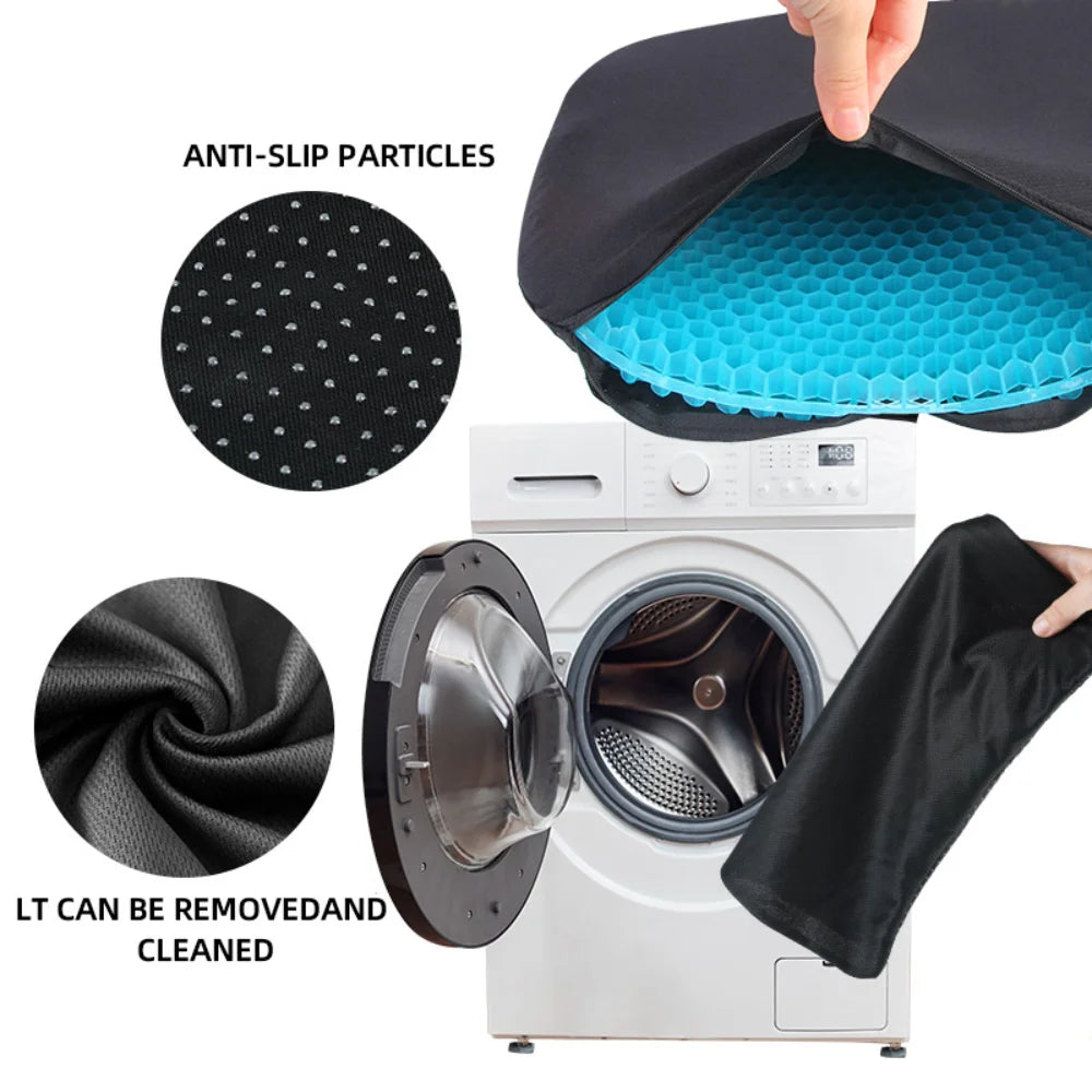 Gel Seat Cushion – Honeycomb Silicone Pad for Long Sitting Comfort