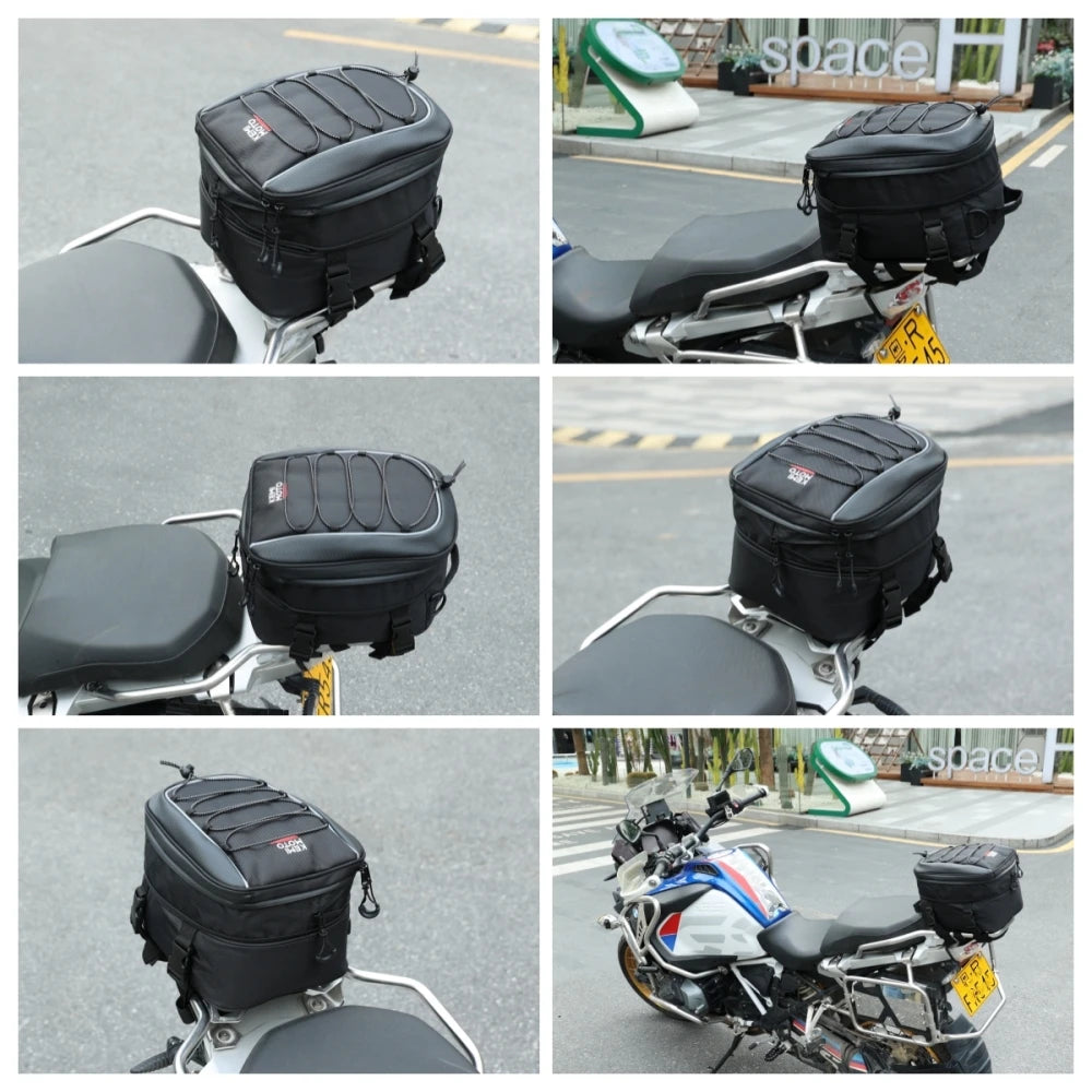 Motorcycle Backpack – KEMIMOTO Waterproof 7L–12L Expandable Riding Bag