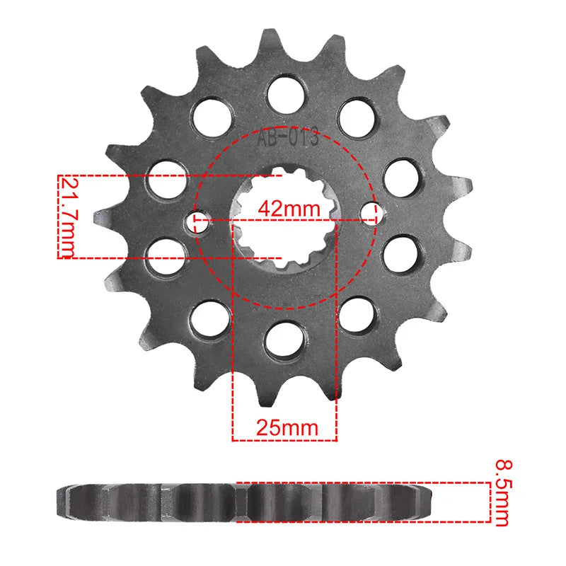 530 Front Sprocket 14T–17T Suzuki GSX