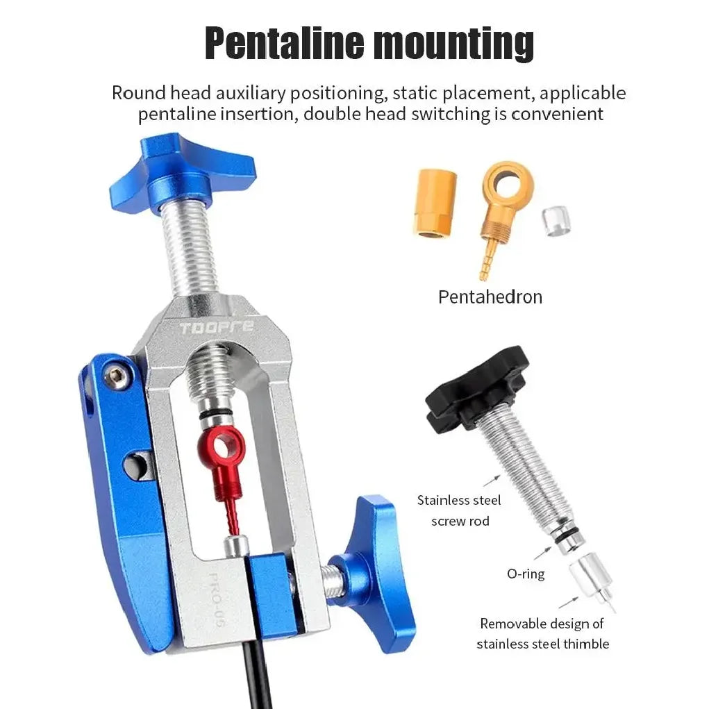 Hydraulic Disc Brake Hose Cutter and Oil Needle Installation Tool – Brake Line Tools – U-Guide Precise Cutting for Bicycle Hydraulic Brake Hose – Aluminium Blue or Nylon Black – from $32