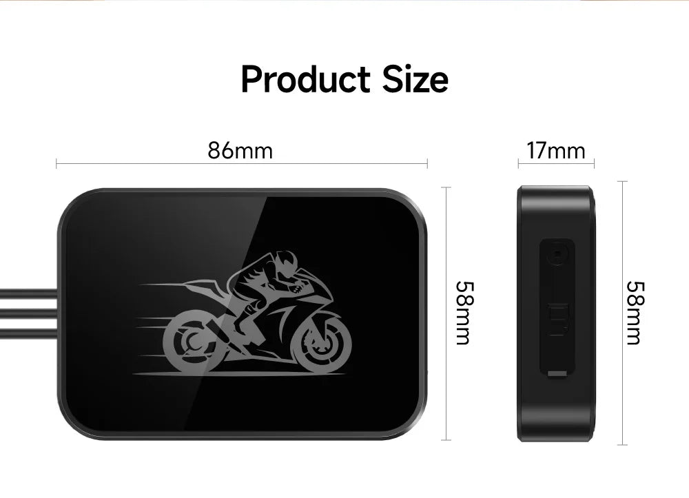 JIUYIN Dual Lens Motorcycle Dash Cam 720P/1080P Front & Rear Waterproof WiFi Night Vision Loop Recording Motorcycle Camera DVR Black Box G-Sensor