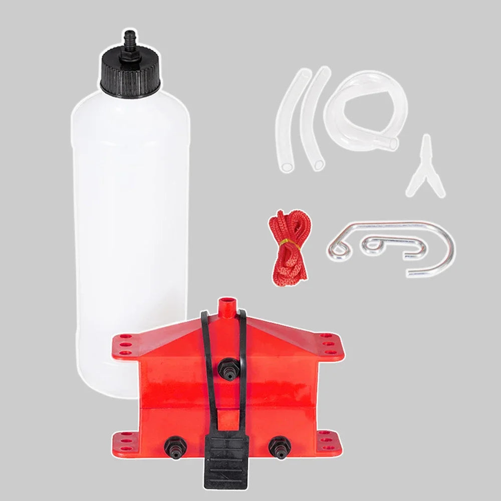 Motorcycle Chain Cleaning & Lube Device Kit – Brush Gear Cleaner & Lubricating Accessory – Blue / Black / Red – $50–52