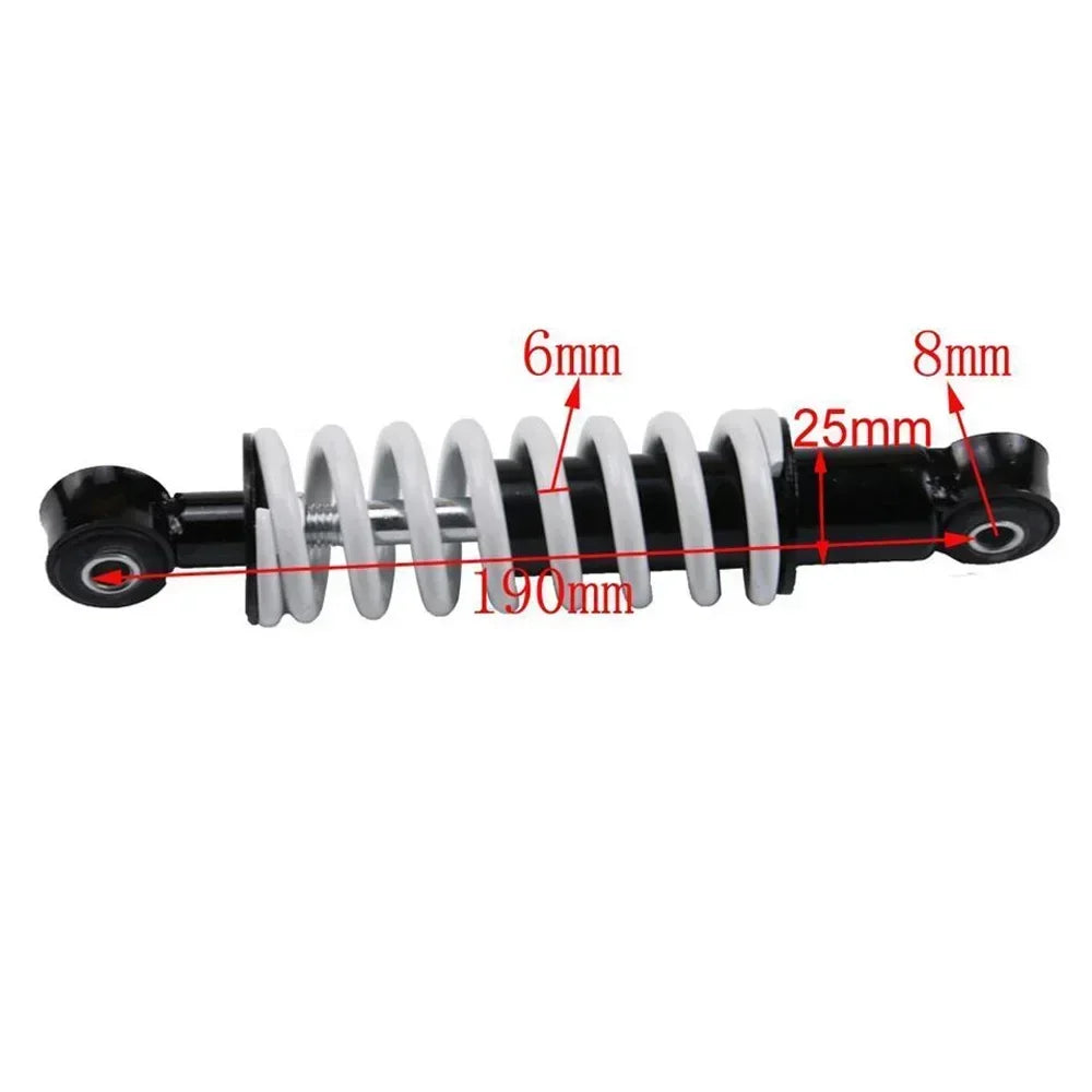 2 PCS Motorcycle 190mm 7.5" 200LBS Shock Absorber Spring Rear Fork Suspension For Mini Moto ATV Pit Quad Dirt Bike Go Kart Buggy