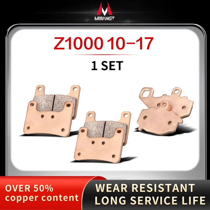 Sintered Metal Brake Pads for Kawasaki Ninja 250 300 400 Z250 Z300 Z800 Z900 Z900RS Z1000 Z1000R – Brake Pad Tools – Front / Rear / Set – from $21