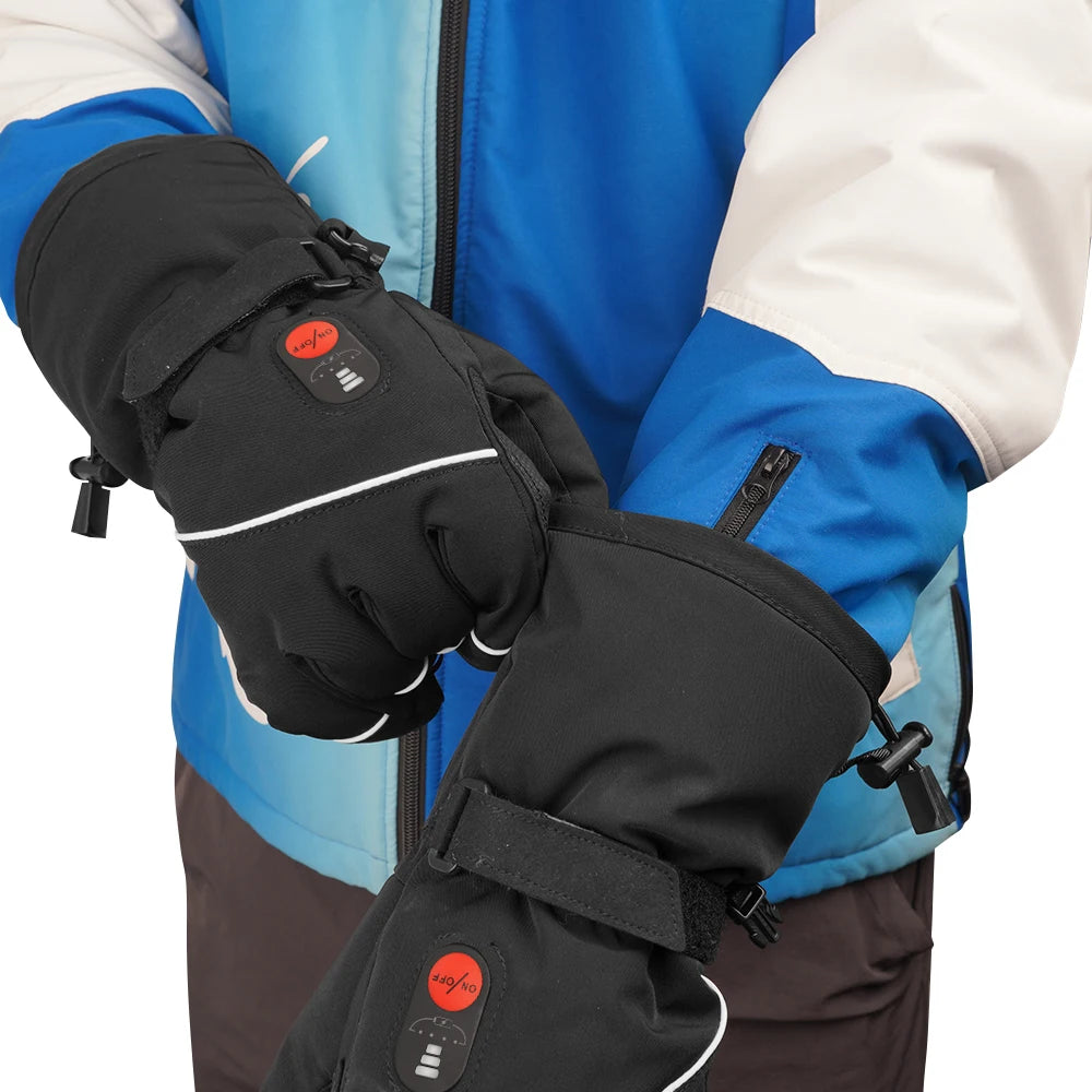 SAVIOR HEAT Rechargeable Heated Gloves for Men Waterproof Women  Thermal Gloves for Motorcycle Ski Cycling Electric Battery