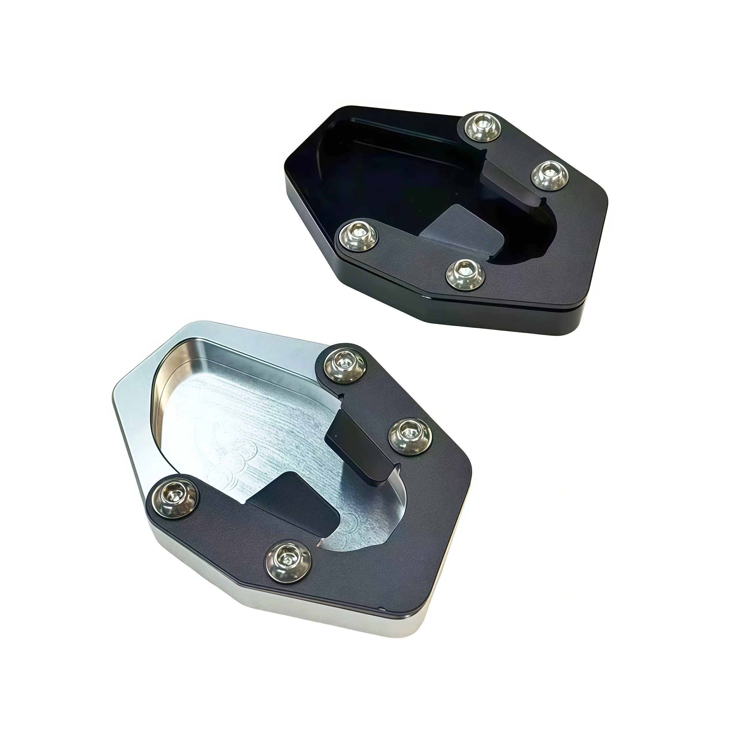 For Himalayan450 Himalayan 450 2024 2025 Motorcycle Accessories Himalayan450 Enlarge Kickstand Extension Plate Pad Pedals – fastcozy Billet Aluminum CNC Black Silver + Keychain Chain