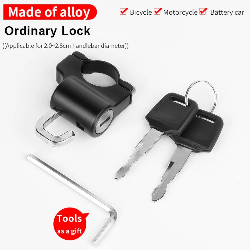 WEST BIKING Mini Bike Helmet Lock Portable Aluminum Alloy Bicycle Motorcycle Anti-theft Safety Lock MTB Road Bike Accessories