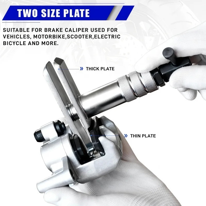 Heavy Duty Motorcycle Brake Caliper Spreader Tool – Brake Pad Tools – Compression Tool for Most Vehicle Brake Discs – Universal – $56