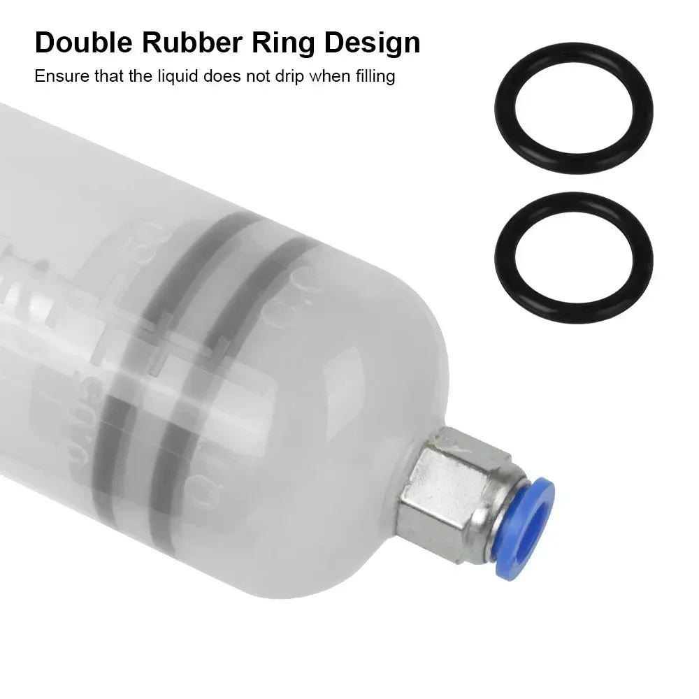 200cc Car Oil Change & Brake Bleeder Fluid Pump Extractor Filling Syringe Bottle – Brake Bleeding Tools for Universal Truck Motorcycle Vehicle – Black – $11