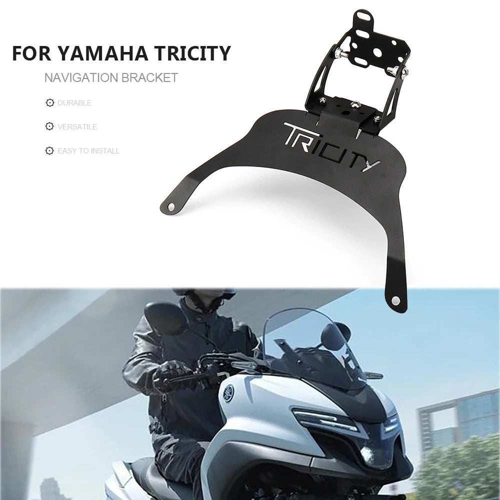 Phone Holder Stand GPS Navigation Mount Bracket For YAMAHA TRICITY Tricity Motorcycle Wireless Charging Accessories