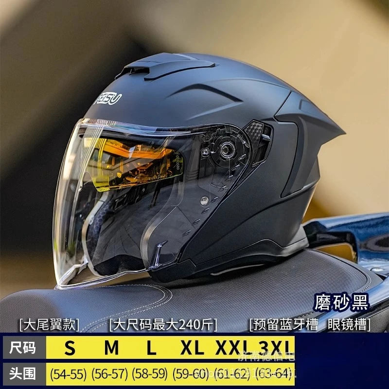 Half Helmet for Electric Vehicles with Extended Sizing