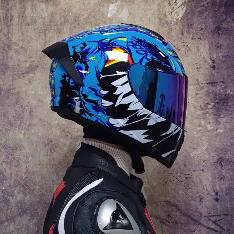 Winter Warm Full Face Helmet with Double Visor