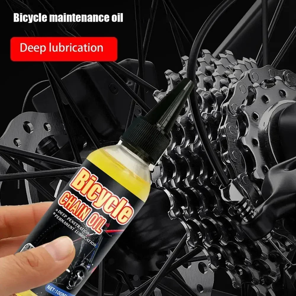Bicycle & Motorcycle Dry Lube Chain Oil – MTB Road Bike Mountain Bike Fork Flywheel Chain Cycling – 100ml / 300ml – $12–22