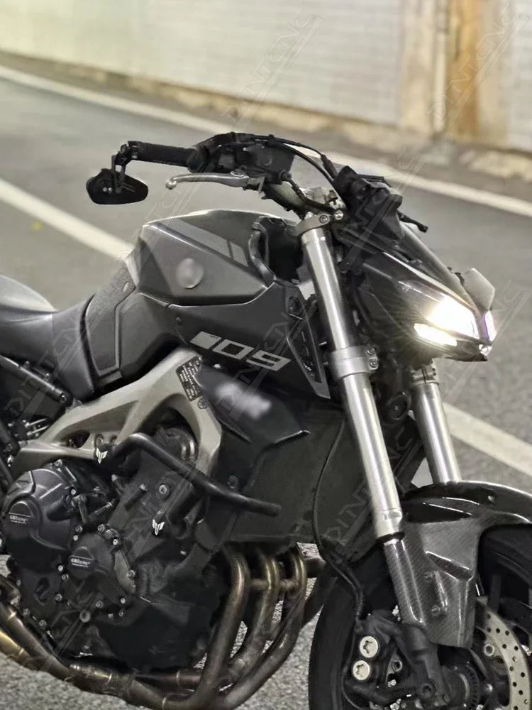 For YAMAHA MT09 MT07 2014-2025 Handlebar End Mirrors Left Right Side Rotation Motorcycle Accessories MT 07 09 MT-07 MT-09 2021
