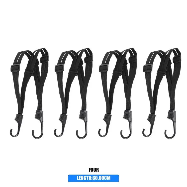 Universal 60cm Motorcycle Luggage Strap Moto Helmet Gears Fixed Elastic Buckle Rope High-Strength Retractable Protective Net