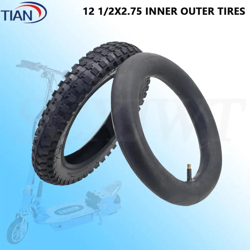 Dirt Bike Tires – 12-1/2x2.75 Inner & Outer Tire for Mini Dirt Bikes