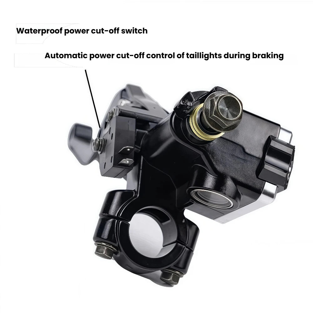 Universal 22mm Hydraulic Brake Master Cylinder & Clutch Lever – 6-Position Adjustable – Mirror Bracket & Switch – Honda / Yamaha – 3 Colors – $45